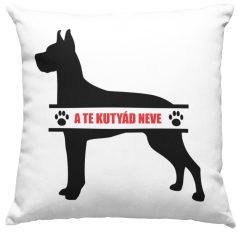 Német dog egyedi neves párna