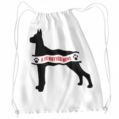 Német dog egyedi neves tornazsák