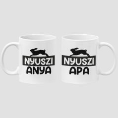 Nyuszi anya és nyuszi apa páros bögre