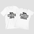 Nyuszi anya és nyuszi apa páros póló