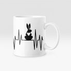 Nyuszi Heartbeat bögre