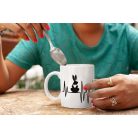 Nyuszi Heartbeat bögre