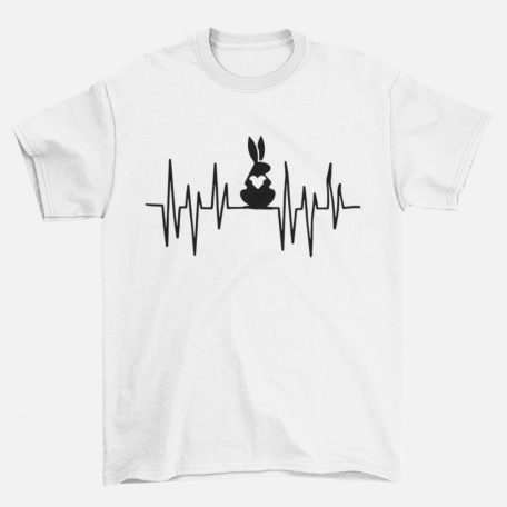 Nyuszi Heartbeat férfi póló