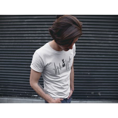 Nyuszi Heartbeat férfi póló