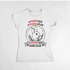 Nyuszis szív nyuszis lélek nyuszim lesz amíg élek női póló