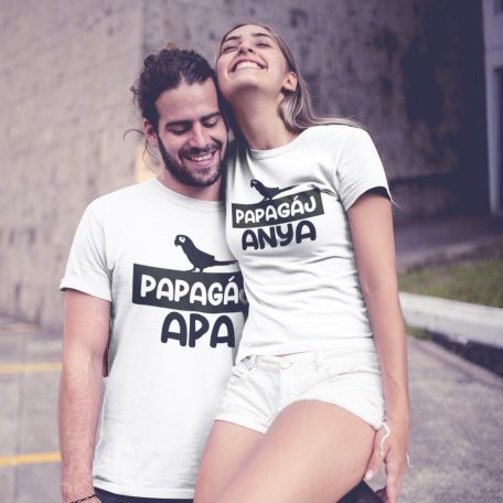 Papagáj anya és papagáj apa páros póló