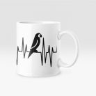 Papagáj Heartbeat bögre