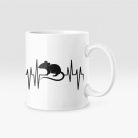 Patkány Heartbeat bögre 