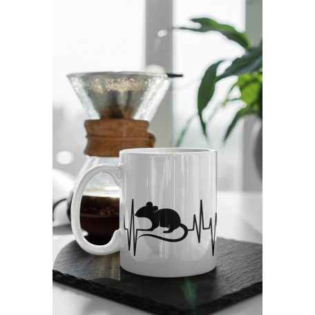 Patkány Heartbeat bögre 