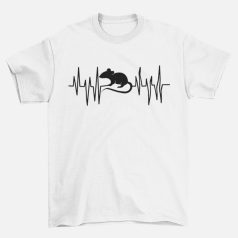 Patkány Heartbeat férfi póló