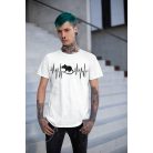 Patkány Heartbeat férfi póló