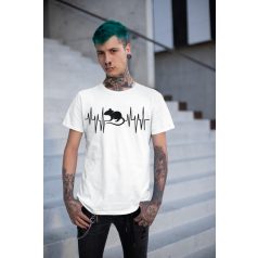 Patkány Heartbeat férfi póló