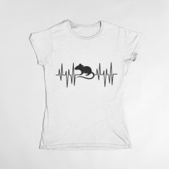 Patkány Heartbeat női póló