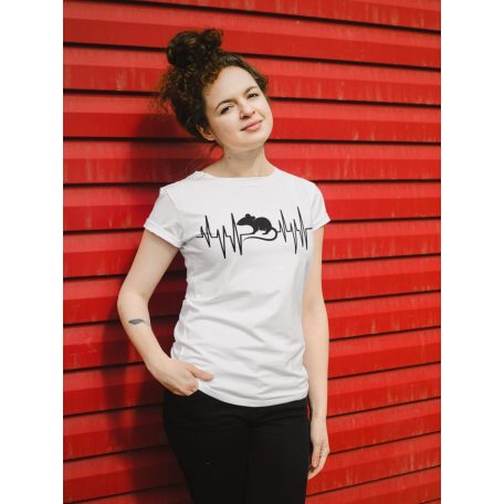Patkány Heartbeat női póló