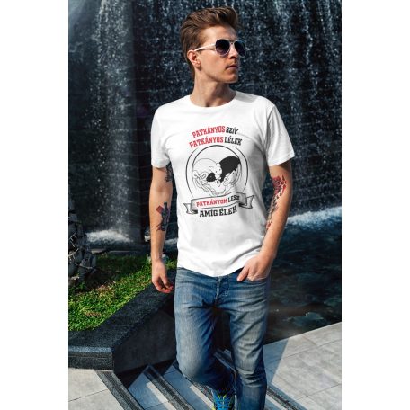 Patkányos szív patkányos lélek patkányom lesz amíg élek férfi póló