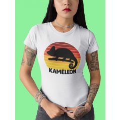 Retró kaméleon női póló