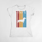 Retró tacskó felirat női póló
