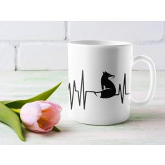 Róka heartbeat bögre