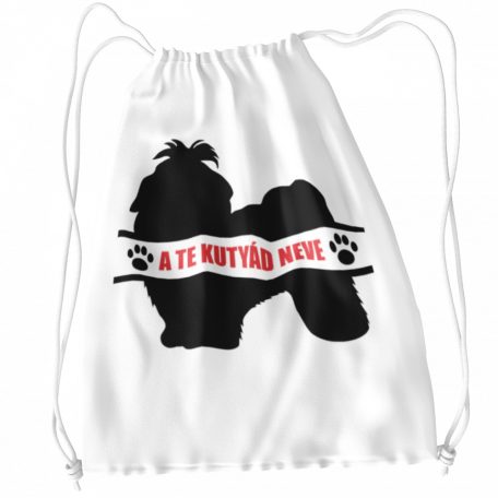 Shih tzu egyedi neves tornazsák