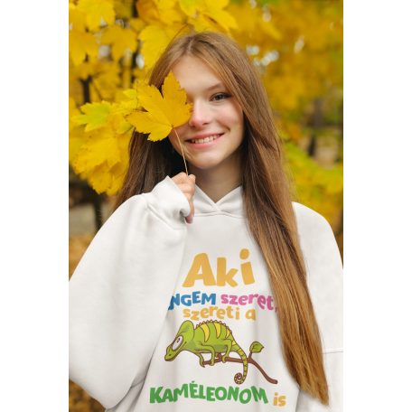 Aki engem szeret, szereti a kaméleonom is pulóver