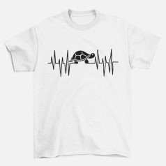 Teknős Heartbeat férfi póló