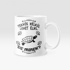 Teknős nélkül lehet élni, de minek? bögre