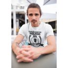 Akkor vagyok boldog, ha velem van a tarantulám férfi póló