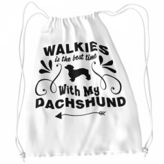 Walkies is the best time with my dachshund tornazsák