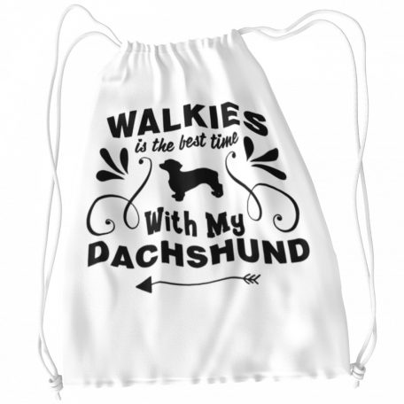 Walkies is the best time with my dachshund tornazsák
